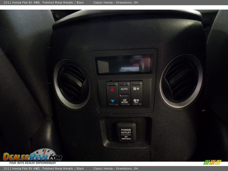 2011 Honda Pilot EX 4WD Polished Metal Metallic / Black Photo #21