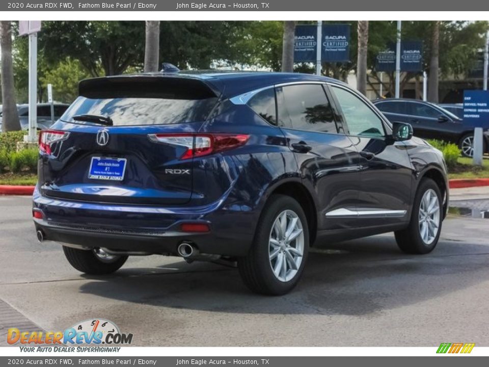 2020 Acura RDX FWD Fathom Blue Pearl / Ebony Photo #7