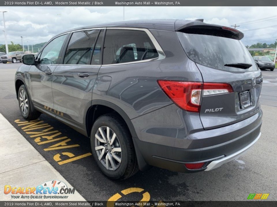 2019 Honda Pilot EX-L AWD Modern Steel Metallic / Black Photo #5