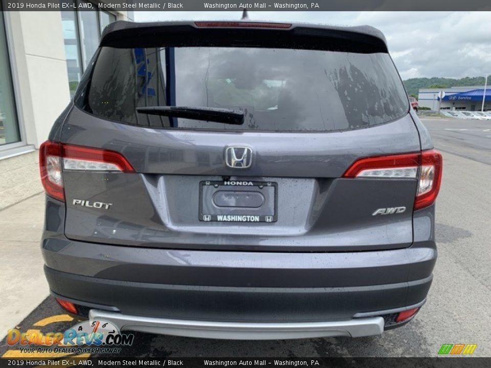 2019 Honda Pilot EX-L AWD Modern Steel Metallic / Black Photo #6