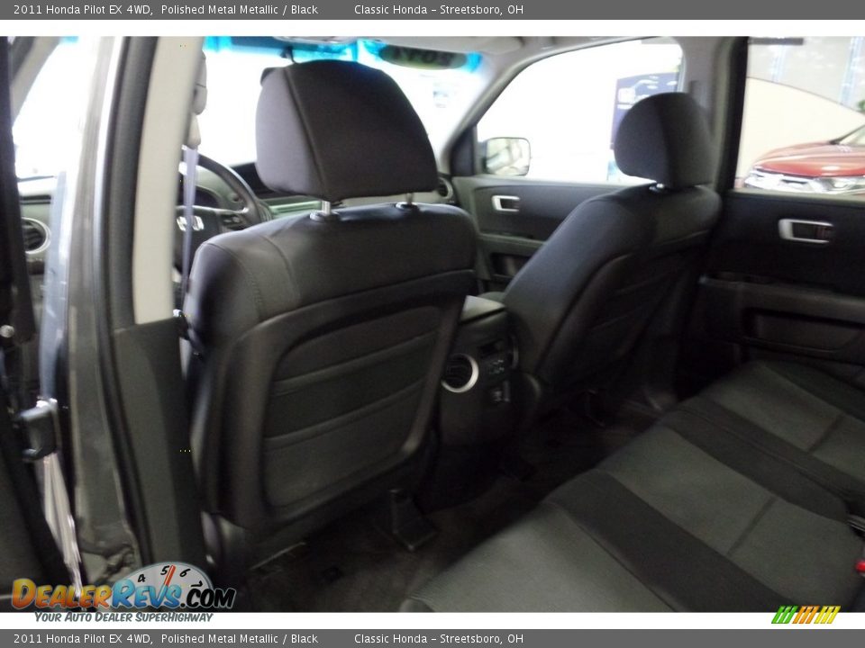 2011 Honda Pilot EX 4WD Polished Metal Metallic / Black Photo #26