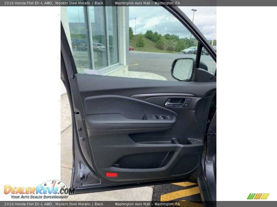 2019 Honda Pilot EX-L AWD Modern Steel Metallic / Black Photo #10