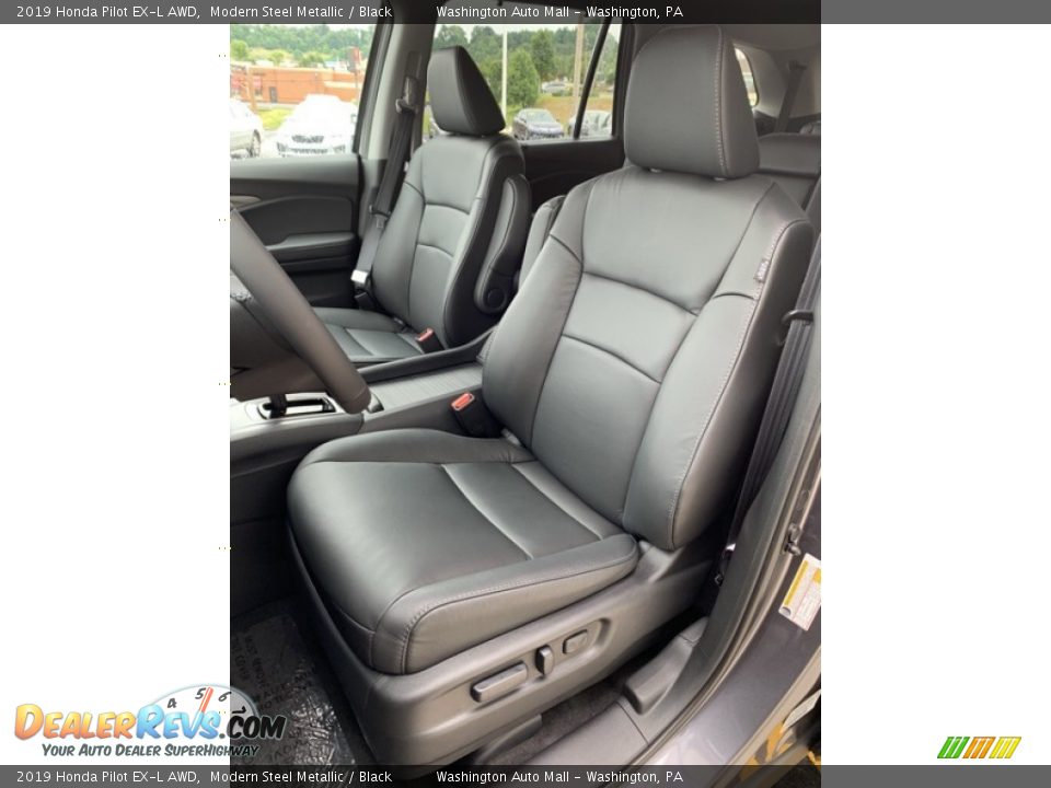 2019 Honda Pilot EX-L AWD Modern Steel Metallic / Black Photo #14