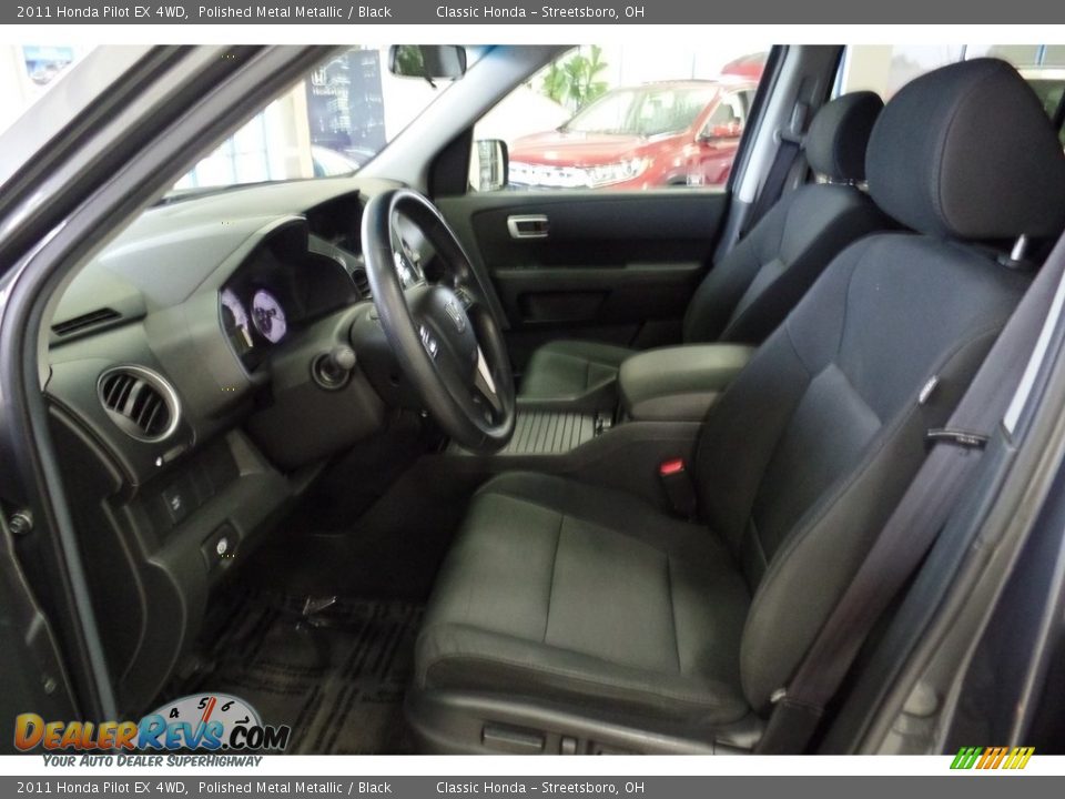 2011 Honda Pilot EX 4WD Polished Metal Metallic / Black Photo #31