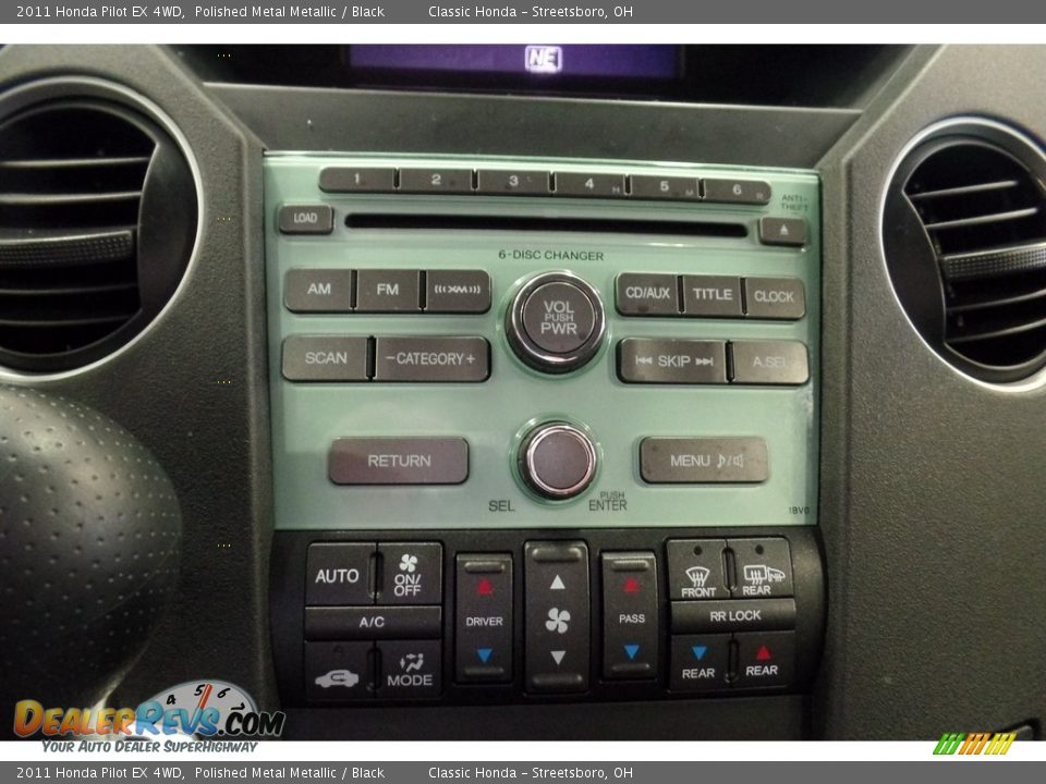2011 Honda Pilot EX 4WD Polished Metal Metallic / Black Photo #36