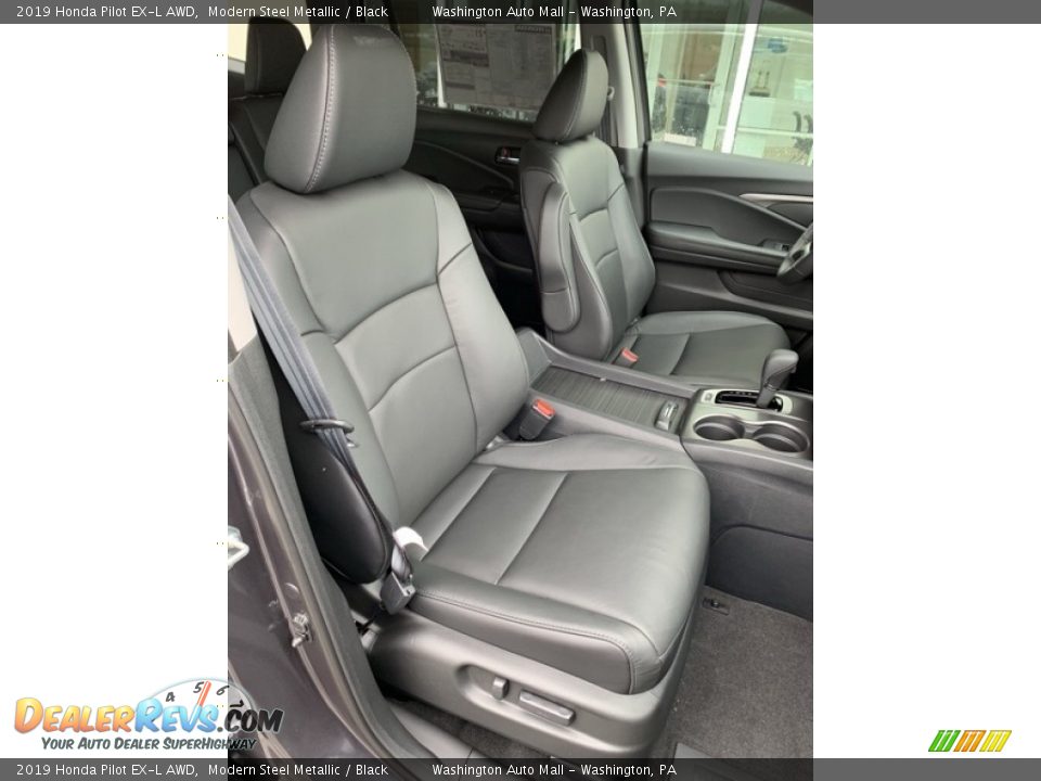 2019 Honda Pilot EX-L AWD Modern Steel Metallic / Black Photo #36