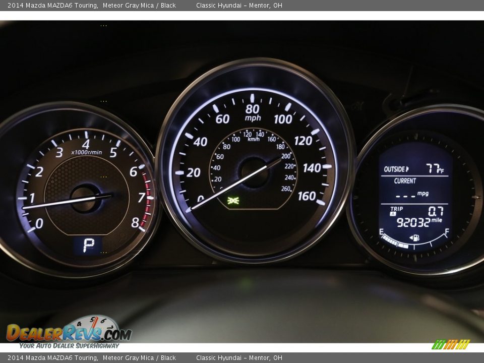 2014 Mazda MAZDA6 Touring Meteor Gray Mica / Black Photo #8