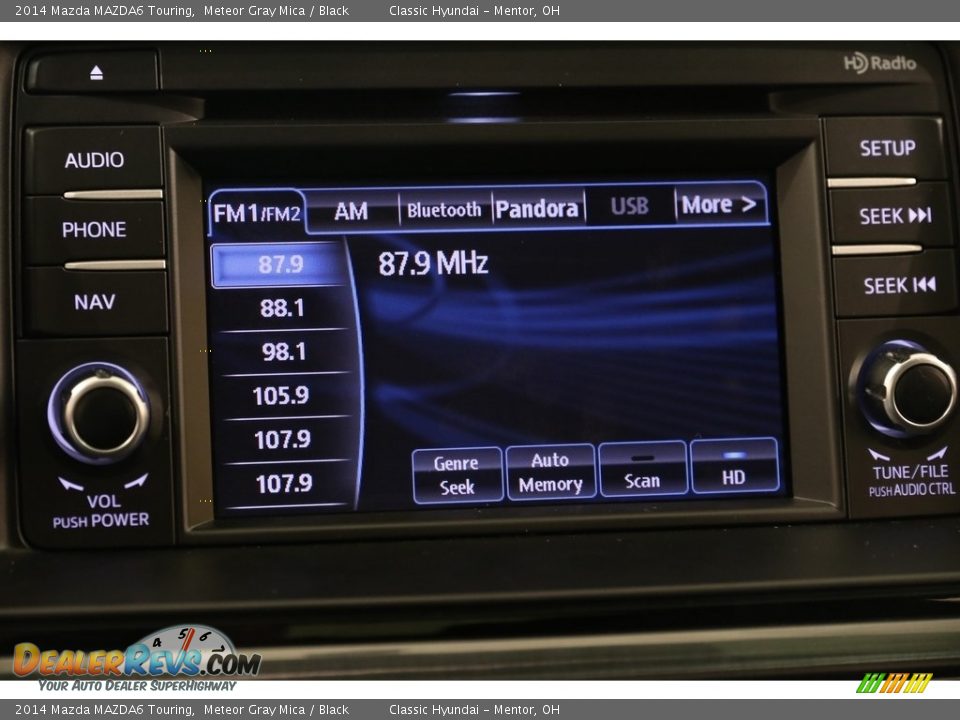 2014 Mazda MAZDA6 Touring Meteor Gray Mica / Black Photo #10