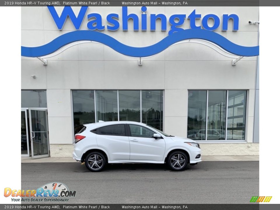 2019 Honda HR-V Touring AWD Platinum White Pearl / Black Photo #1