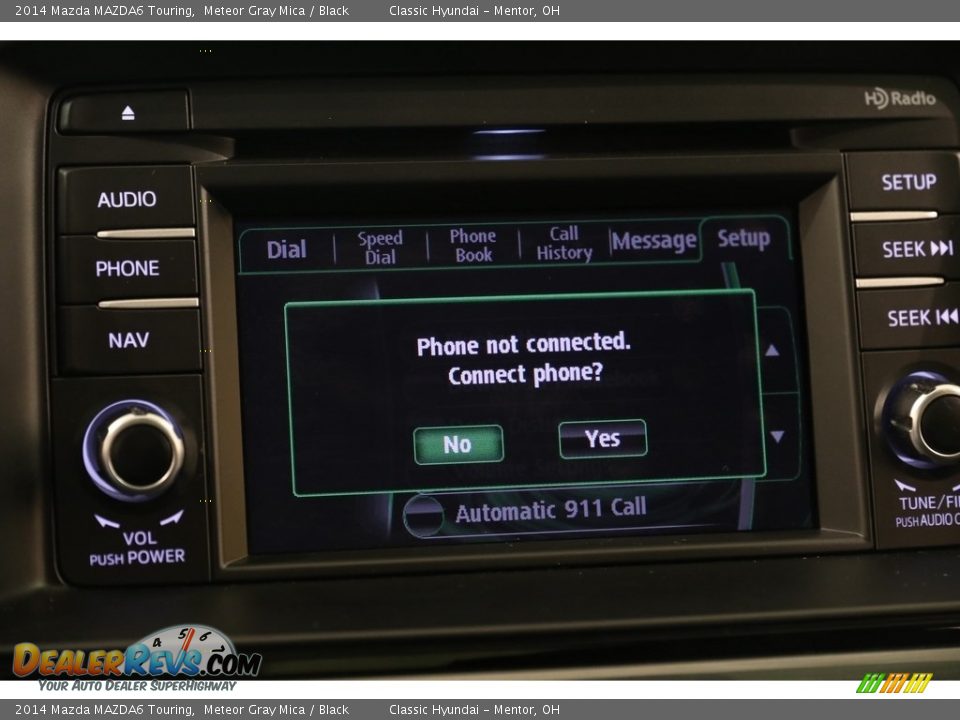 2014 Mazda MAZDA6 Touring Meteor Gray Mica / Black Photo #11