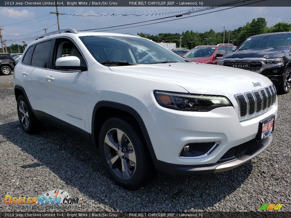 2019 Jeep Cherokee Limited 4x4 Bright White / Black/Ski Grey Photo #1