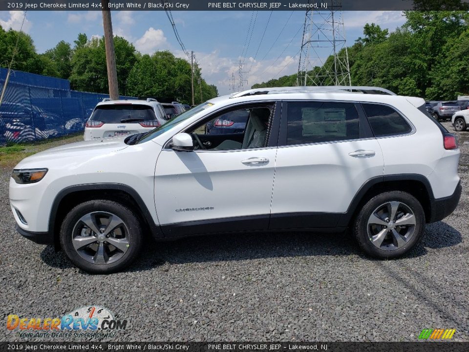 2019 Jeep Cherokee Limited 4x4 Bright White / Black/Ski Grey Photo #3