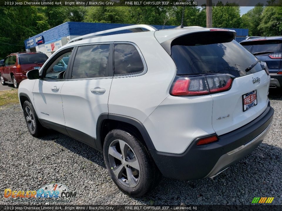 2019 Jeep Cherokee Limited 4x4 Bright White / Black/Ski Grey Photo #4