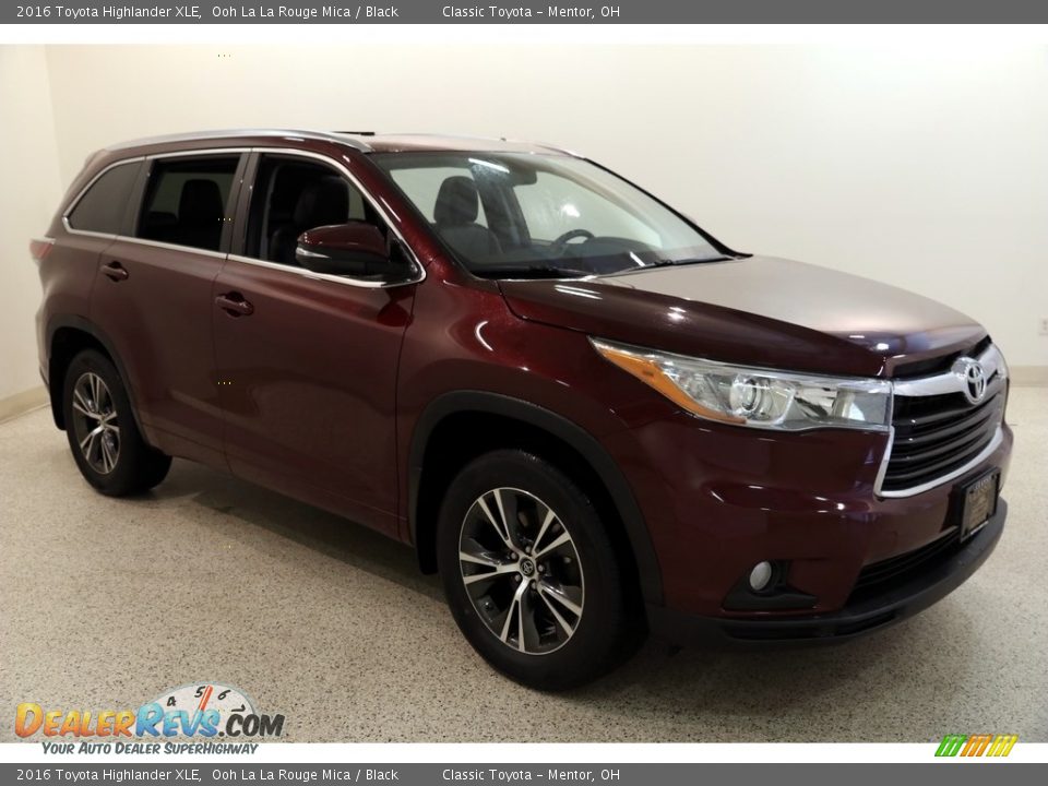 2016 Toyota Highlander XLE Ooh La La Rouge Mica / Black Photo #1