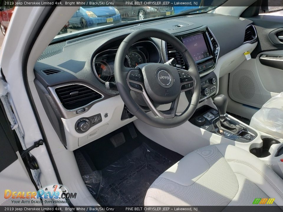 2019 Jeep Cherokee Limited 4x4 Bright White / Black/Ski Grey Photo #7