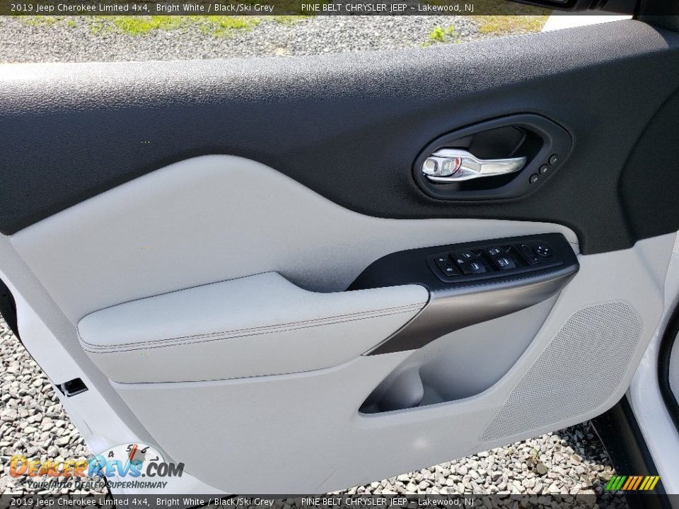 2019 Jeep Cherokee Limited 4x4 Bright White / Black/Ski Grey Photo #8