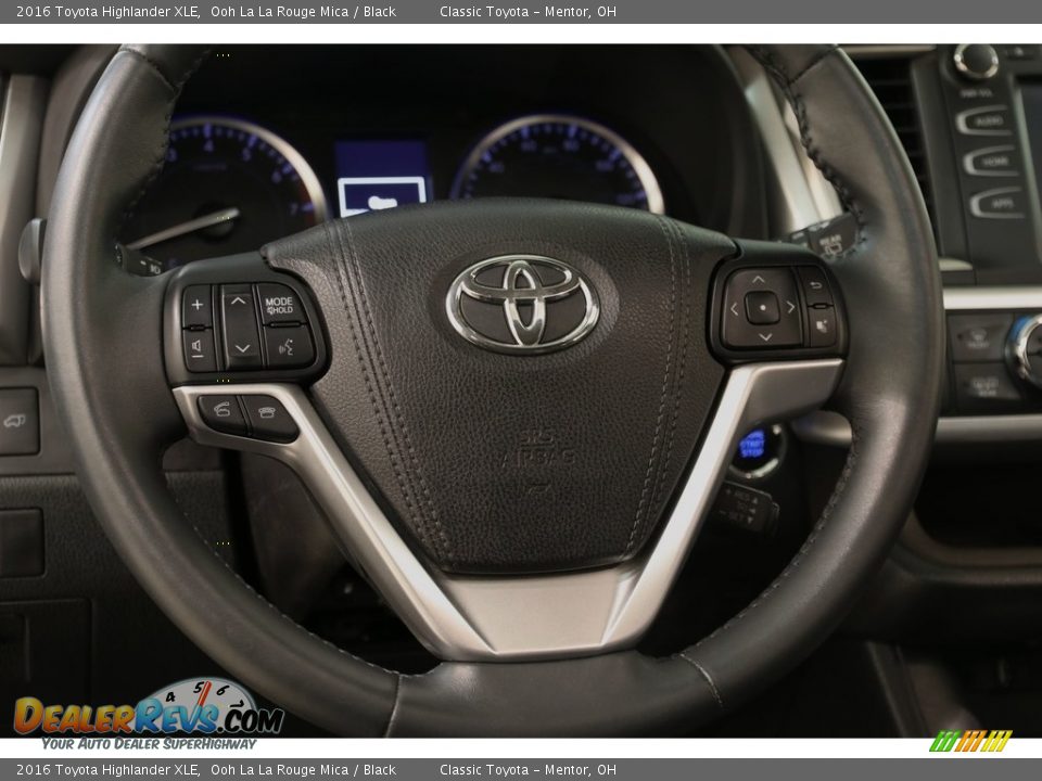 2016 Toyota Highlander XLE Ooh La La Rouge Mica / Black Photo #7
