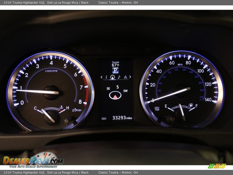2016 Toyota Highlander XLE Ooh La La Rouge Mica / Black Photo #8
