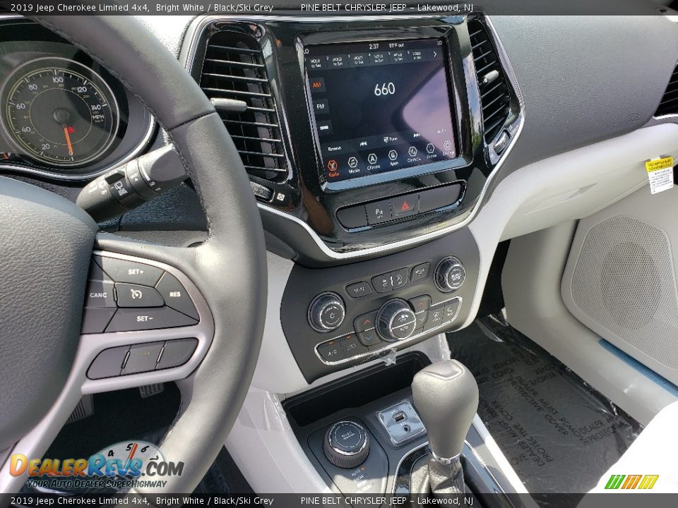 2019 Jeep Cherokee Limited 4x4 Bright White / Black/Ski Grey Photo #10