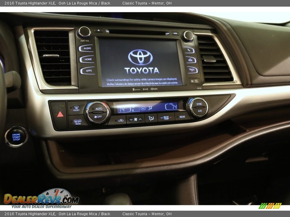2016 Toyota Highlander XLE Ooh La La Rouge Mica / Black Photo #9