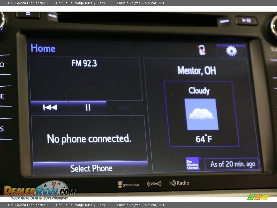 2016 Toyota Highlander XLE Ooh La La Rouge Mica / Black Photo #10