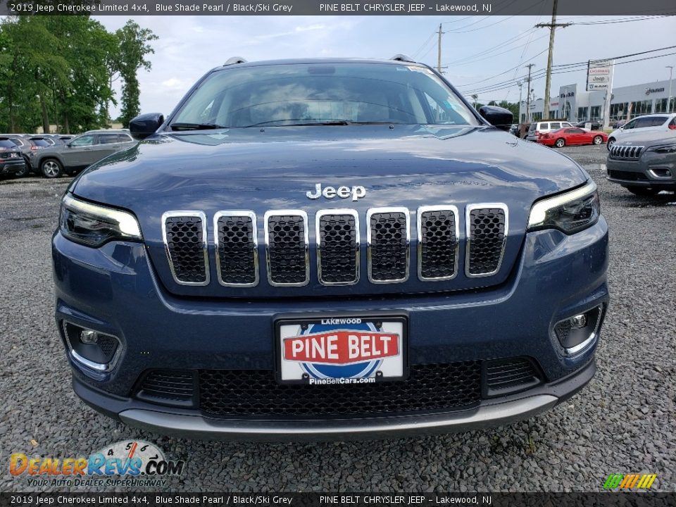 2019 Jeep Cherokee Limited 4x4 Blue Shade Pearl / Black/Ski Grey Photo #2