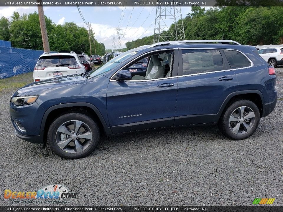 2019 Jeep Cherokee Limited 4x4 Blue Shade Pearl / Black/Ski Grey Photo #3