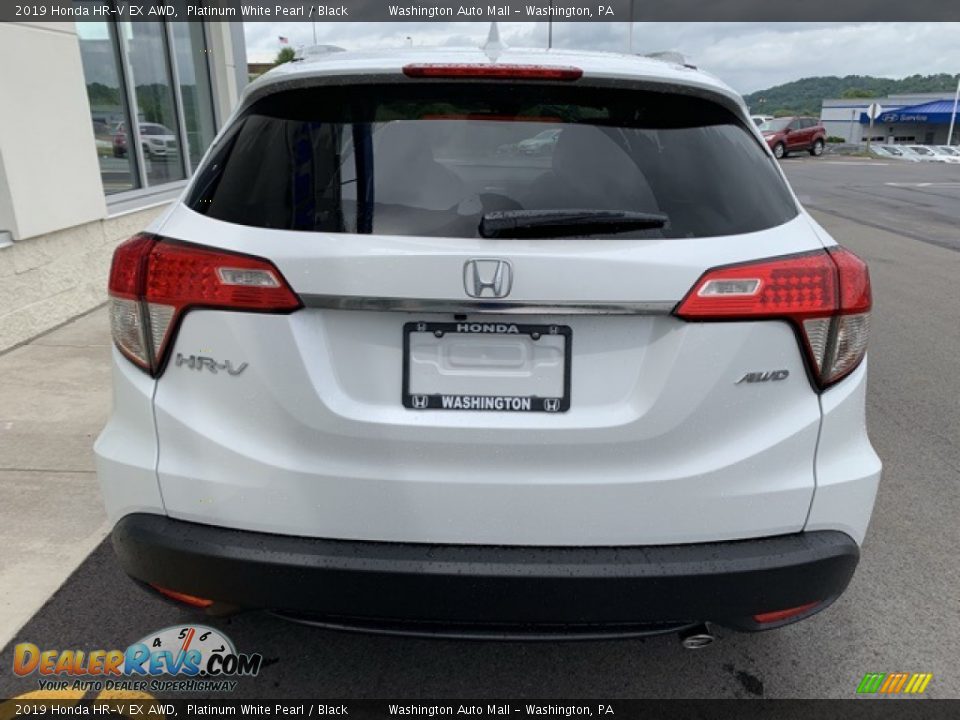 2019 Honda HR-V EX AWD Platinum White Pearl / Black Photo #6