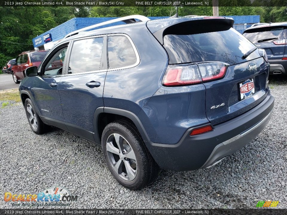 2019 Jeep Cherokee Limited 4x4 Blue Shade Pearl / Black/Ski Grey Photo #4