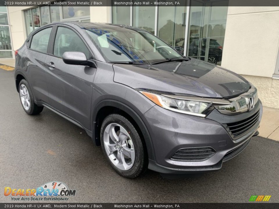2019 Honda HR-V LX AWD Modern Steel Metallic / Black Photo #2