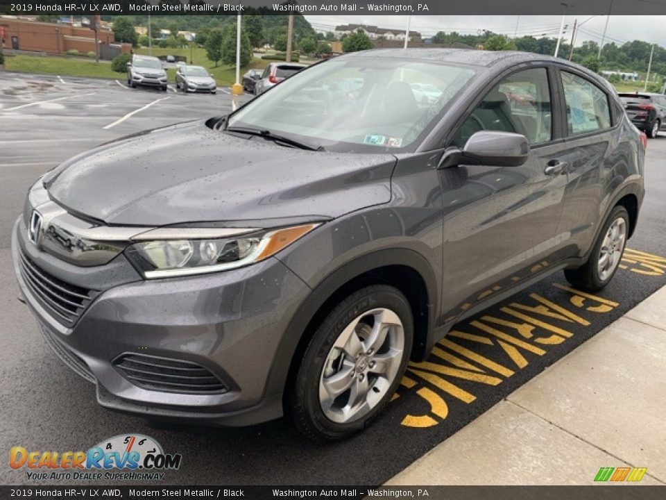 2019 Honda HR-V LX AWD Modern Steel Metallic / Black Photo #4