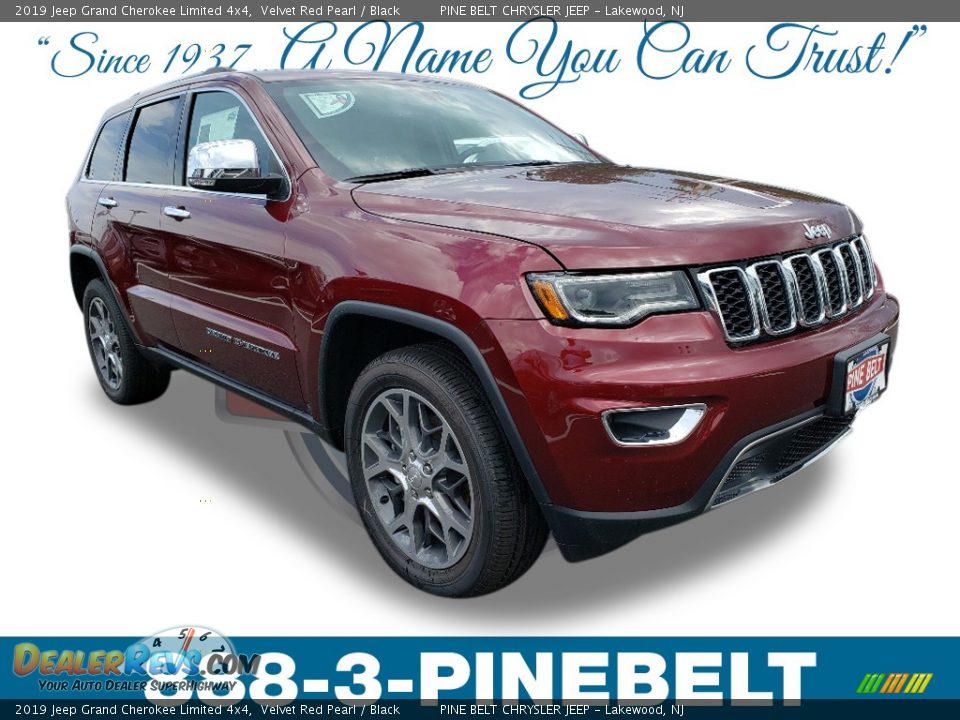 2019 Jeep Grand Cherokee Limited 4x4 Velvet Red Pearl / Black Photo #1