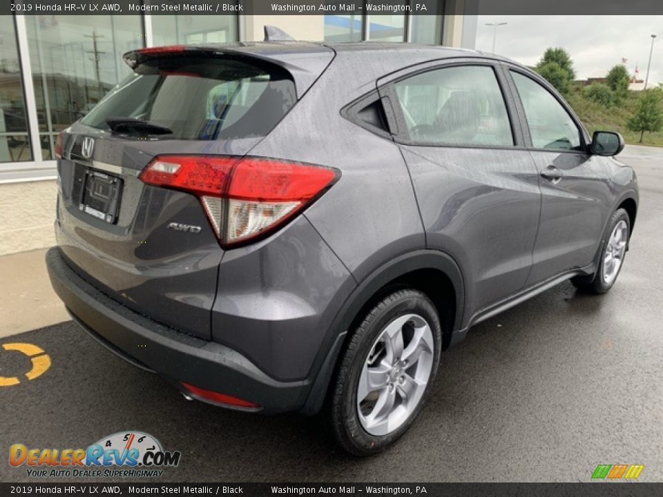 2019 Honda HR-V LX AWD Modern Steel Metallic / Black Photo #7