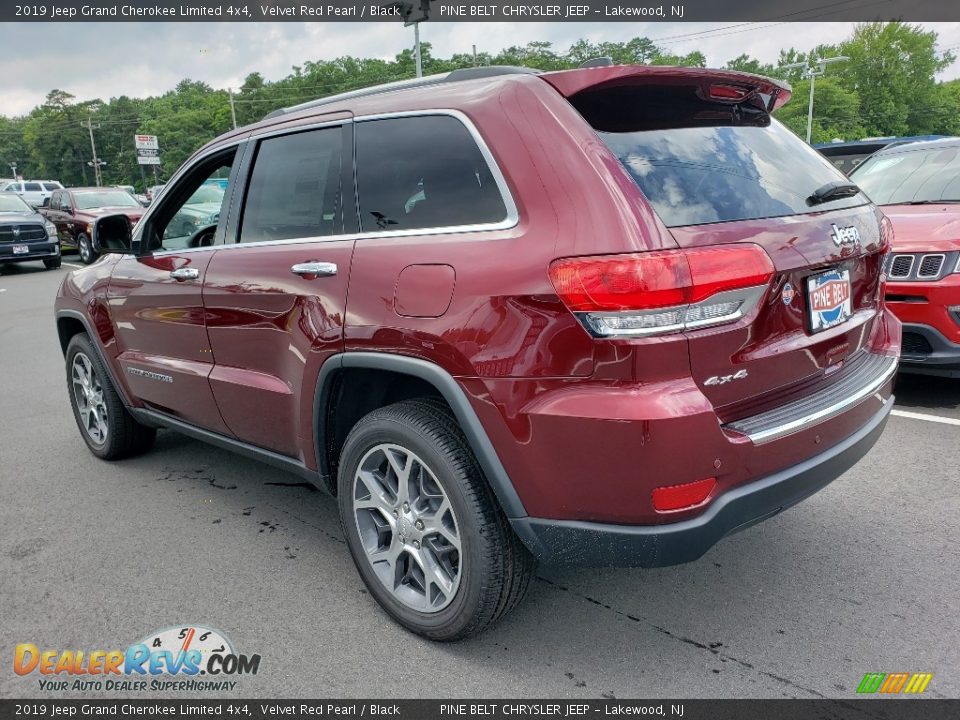 2019 Jeep Grand Cherokee Limited 4x4 Velvet Red Pearl / Black Photo #4