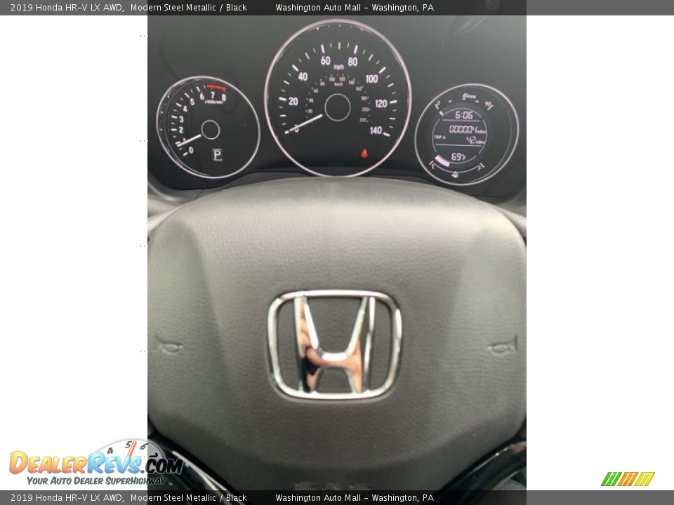 2019 Honda HR-V LX AWD Modern Steel Metallic / Black Photo #30