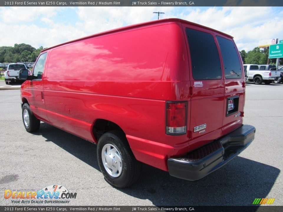 2013 Ford E Series Van E250 Cargo Vermillion Red / Medium Flint Photo #3