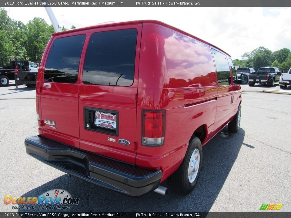 2013 Ford E Series Van E250 Cargo Vermillion Red / Medium Flint Photo #5