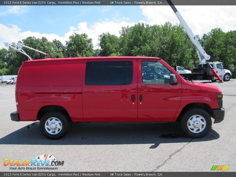 2013 Ford E Series Van E250 Cargo Vermillion Red / Medium Flint Photo #6