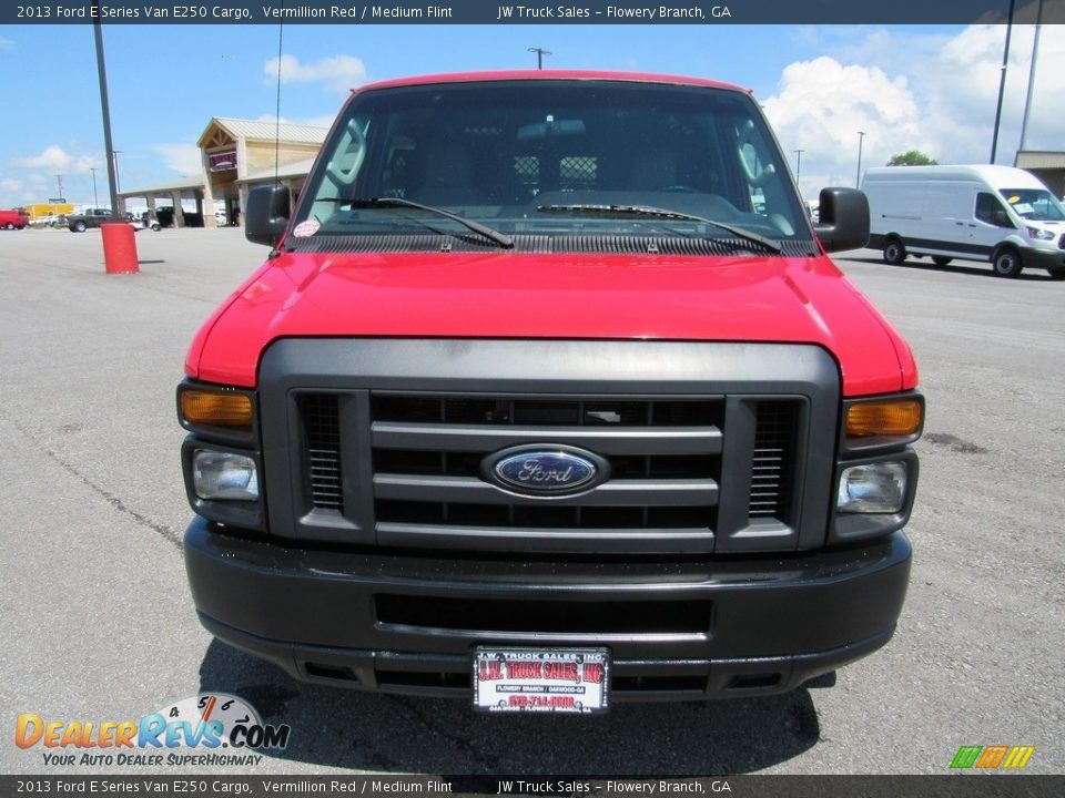 2013 Ford E Series Van E250 Cargo Vermillion Red / Medium Flint Photo #8