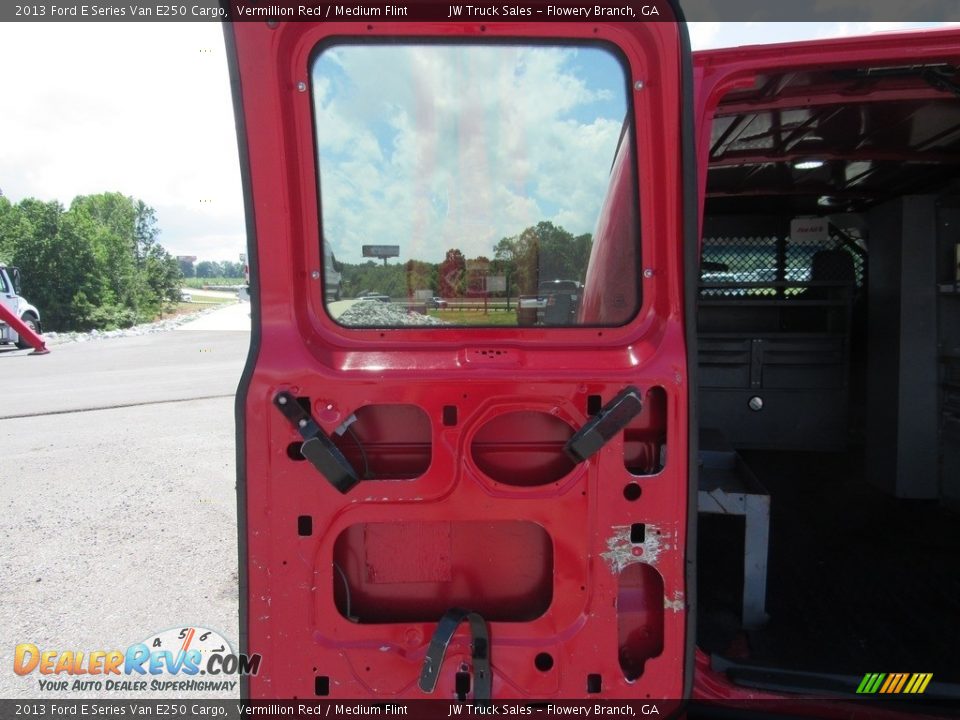 2013 Ford E Series Van E250 Cargo Vermillion Red / Medium Flint Photo #10