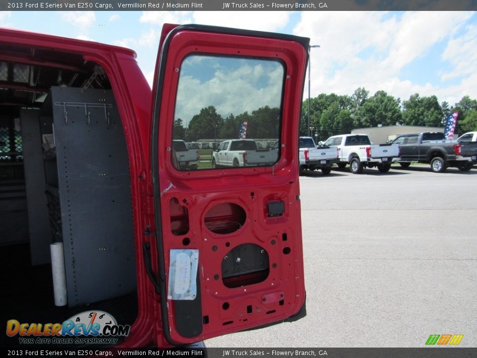 2013 Ford E Series Van E250 Cargo Vermillion Red / Medium Flint Photo #11