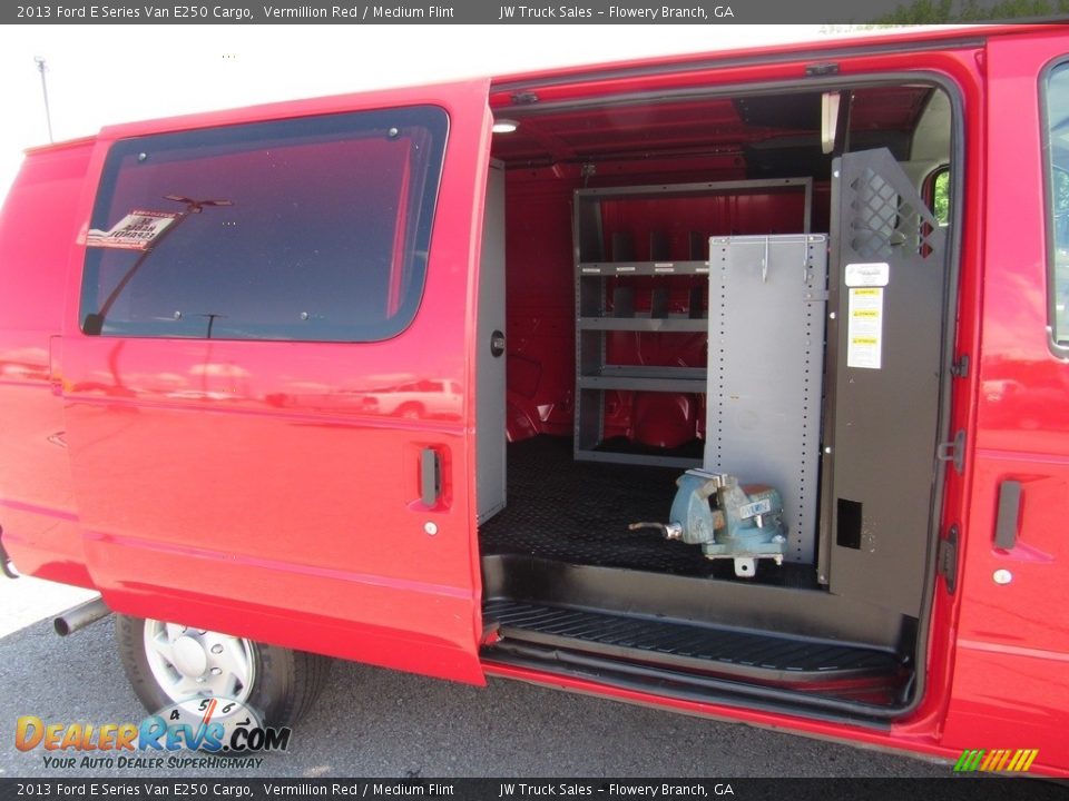 2013 Ford E Series Van E250 Cargo Vermillion Red / Medium Flint Photo #16