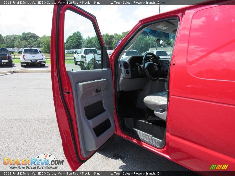 2013 Ford E Series Van E250 Cargo Vermillion Red / Medium Flint Photo #21