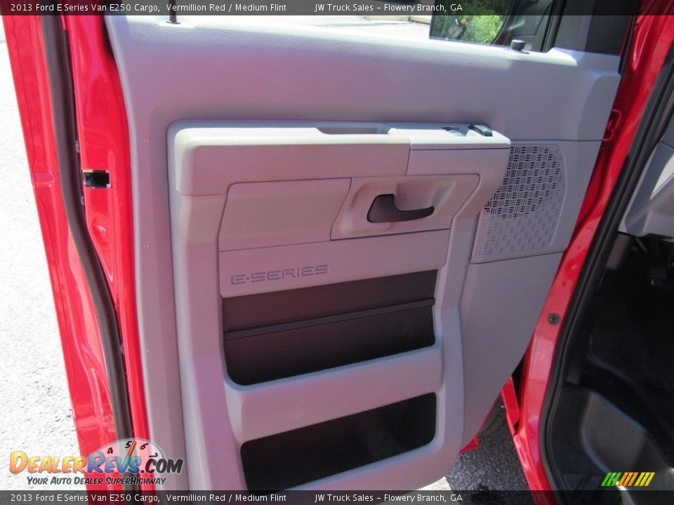 2013 Ford E Series Van E250 Cargo Vermillion Red / Medium Flint Photo #22