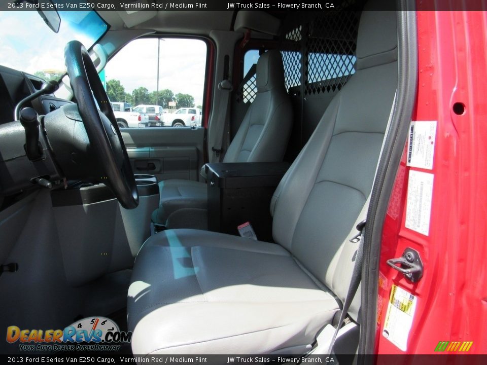 2013 Ford E Series Van E250 Cargo Vermillion Red / Medium Flint Photo #24