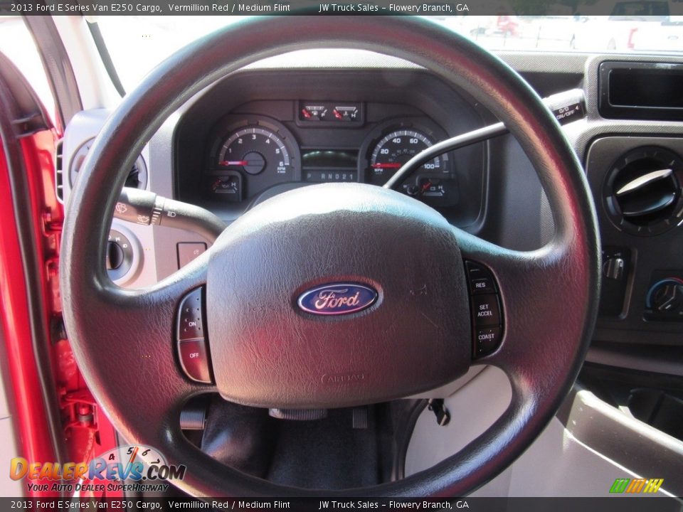 2013 Ford E Series Van E250 Cargo Vermillion Red / Medium Flint Photo #26