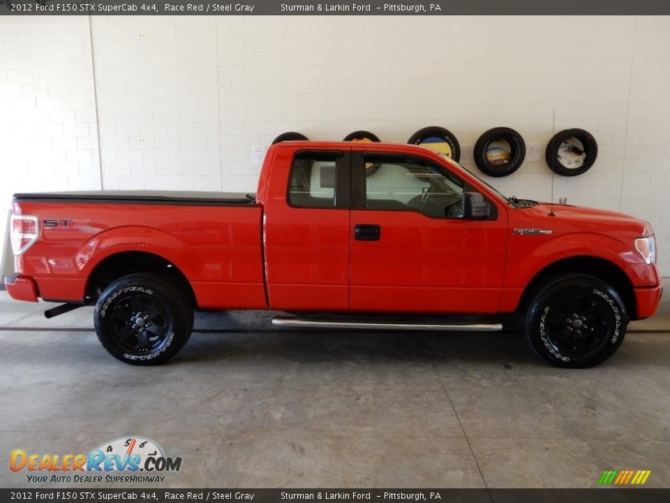 2012 Ford F150 STX SuperCab 4x4 Race Red / Steel Gray Photo #3