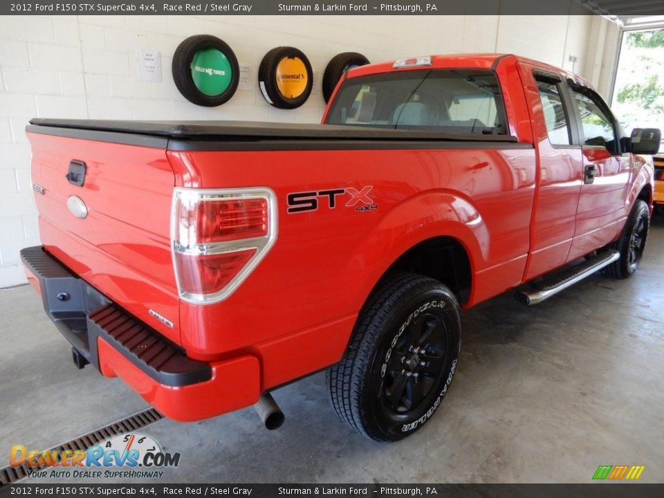 2012 Ford F150 STX SuperCab 4x4 Race Red / Steel Gray Photo #4