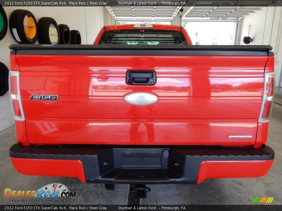 2012 Ford F150 STX SuperCab 4x4 Race Red / Steel Gray Photo #6