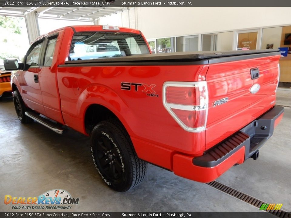 2012 Ford F150 STX SuperCab 4x4 Race Red / Steel Gray Photo #10